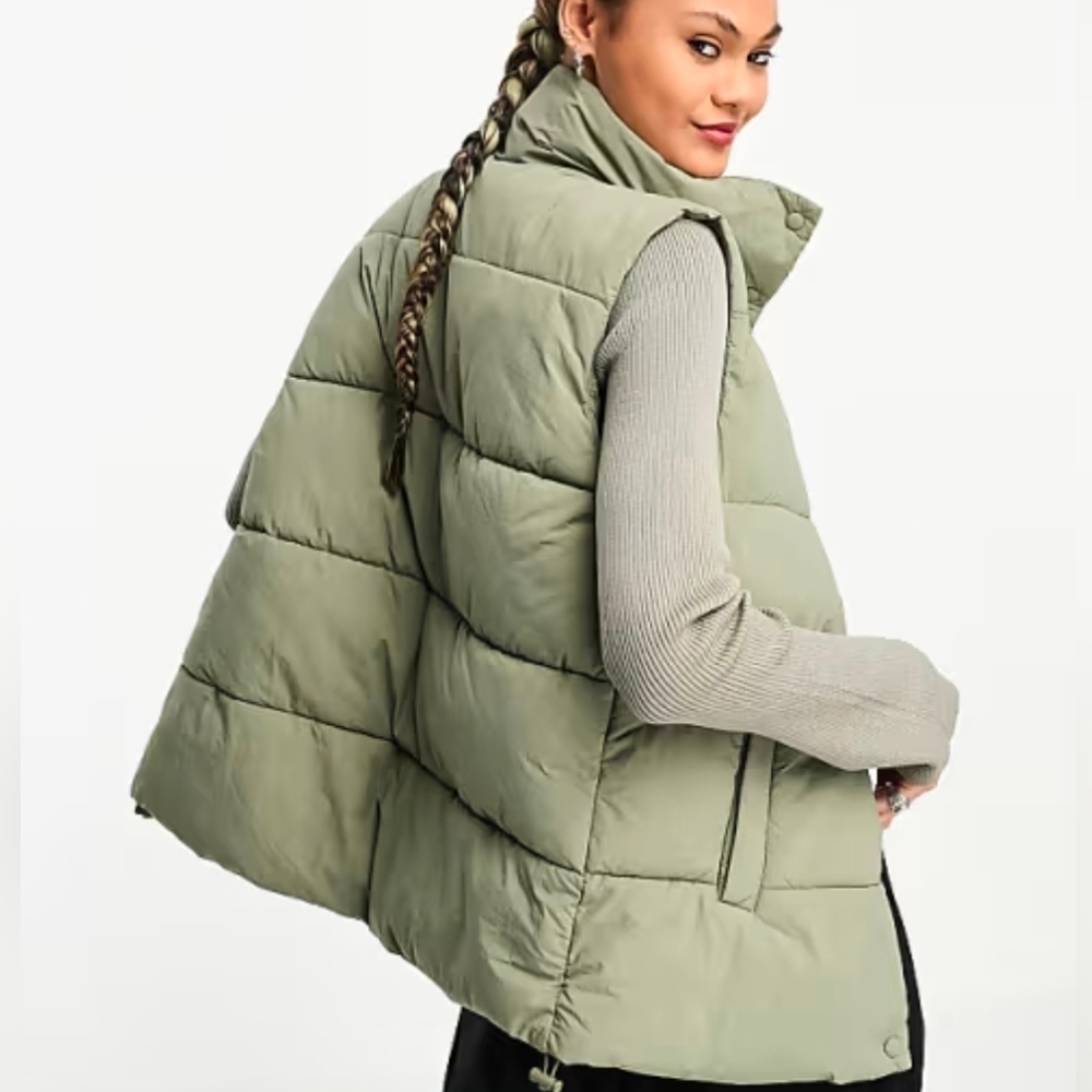 Cotton On Olive Puffer Vest